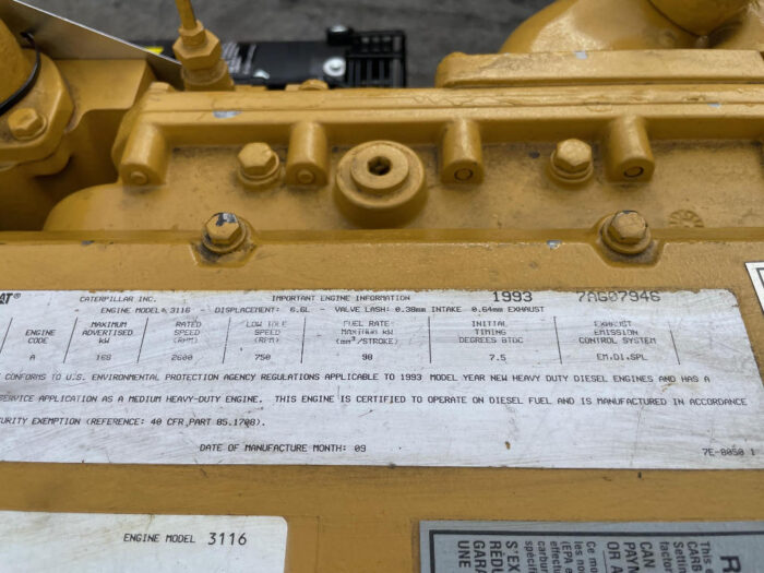 NEW 1993 CAT 3116 ENGINE - Image 3
